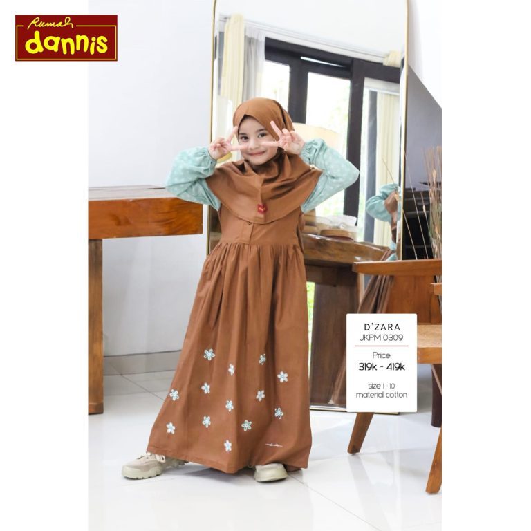 [ZARA]COUPLE SARIMBIT ABAYA GAMIS BUSANA MUSLIM ANAK JUBAH DRESS D'ZARA JKPM 0309 A 240316 MOM AND G
