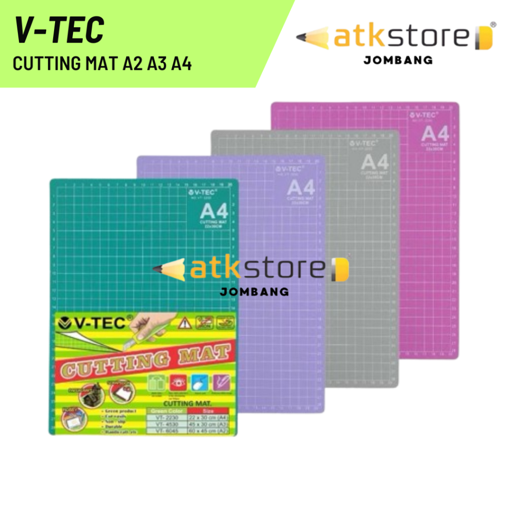 

V-TEC Cutting Mat Alas Potong Cutting Mat Alas Potong Cutter A2 A3 A4