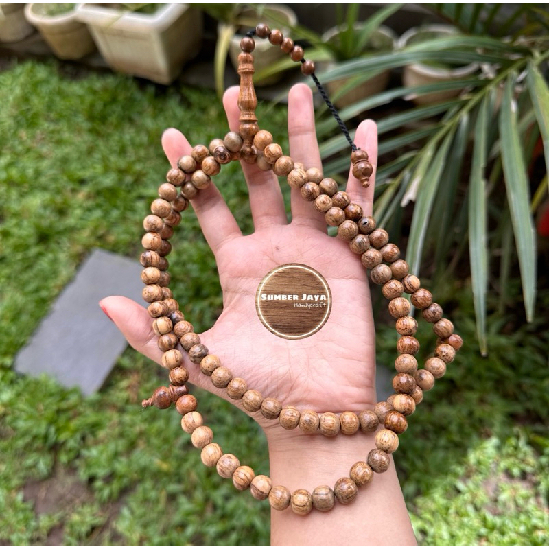 Tasbih 99 Kayu Gaharu Zebra