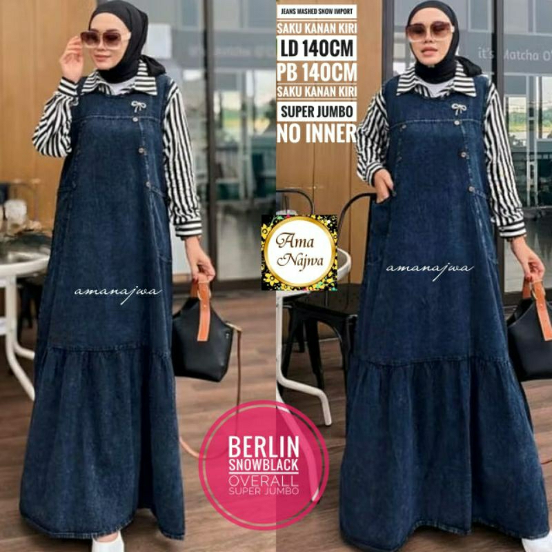 Berlin Overall Jeans JUMBO LD 140 by Amj
