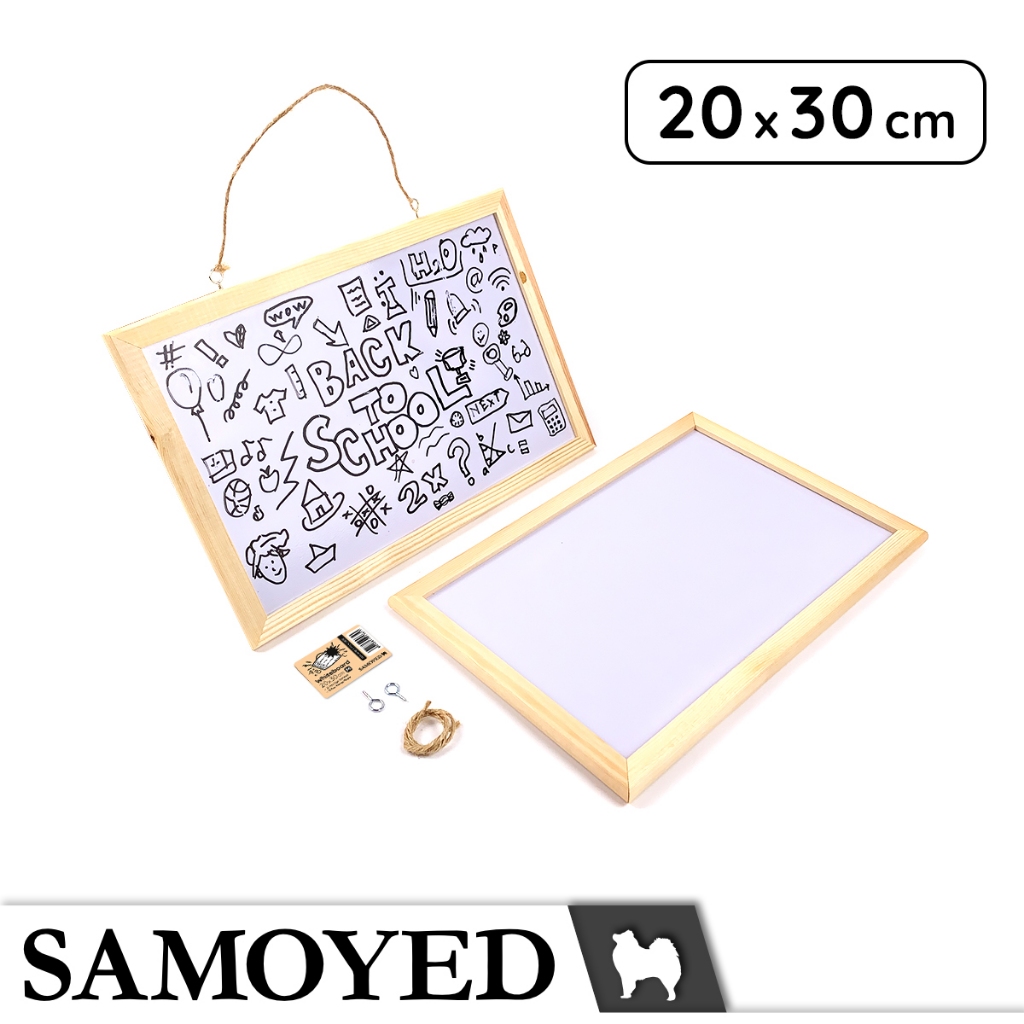 

SAMOYED WRBD-M-LW-2030 Papan Tulis / Gambar / Spidol / Gantung / White Writing / Drawing / Display / Decoration / Menu / Marker Board / Whiteboard