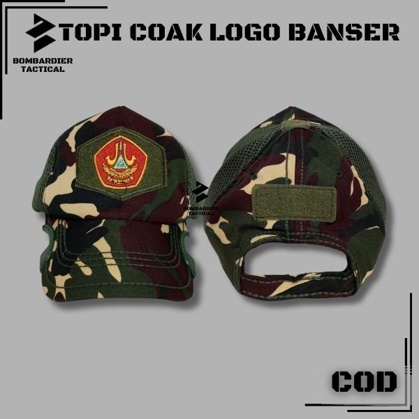 Topi coak tactical logo banser / topi banser / topi loreng banser / topi tactical coak banser cod