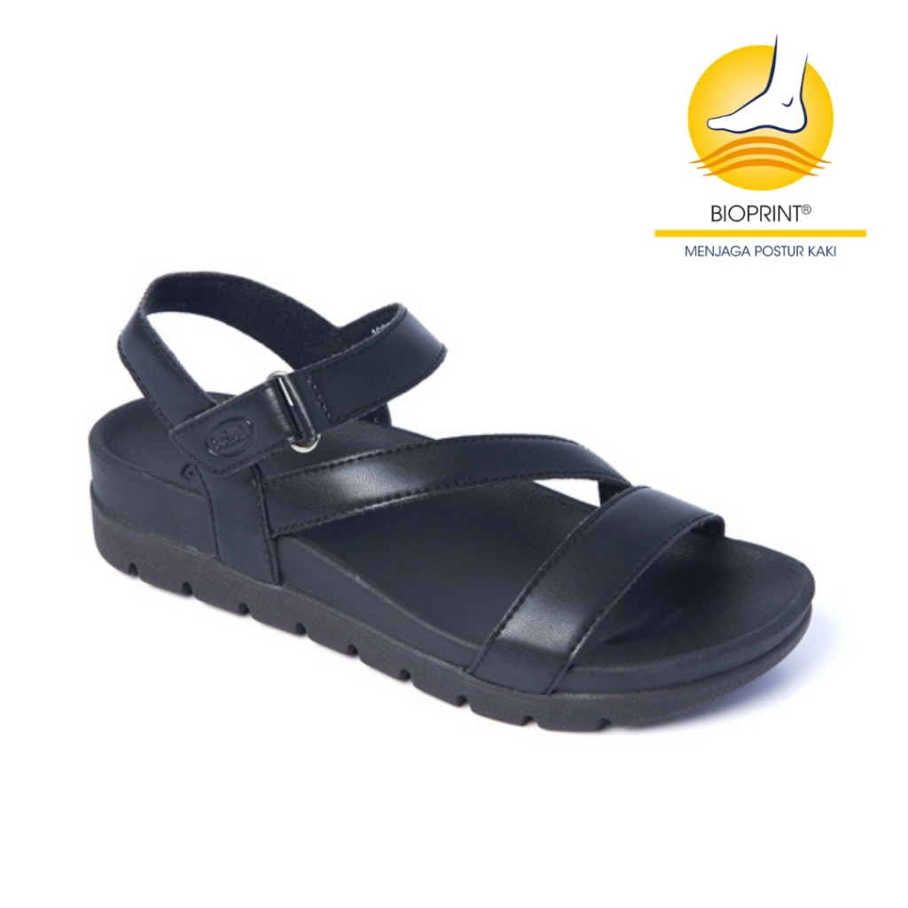 Scholl Mela Black Sandal Wanita