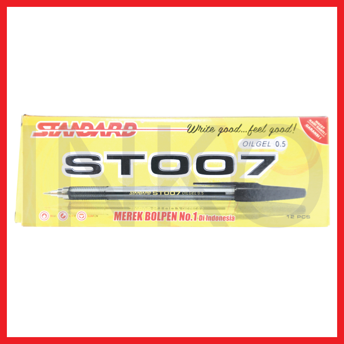 STANDARD ST007 OILGEL 0.5 BLACK 12PCS