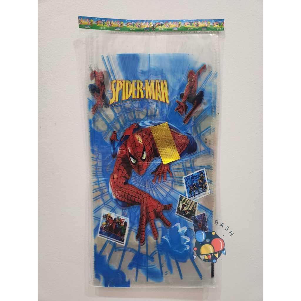 

party bash / ( 1 pack isi 10 pcs ) plastik opp snack karakter ukuran small 18 cm x 36 cm medium 20 cm x 40 cm large 25 cm x 50 cm / kado / bingkisan / goodie bag / kantong / ulang tahun / party / ultah / kado / souvenir