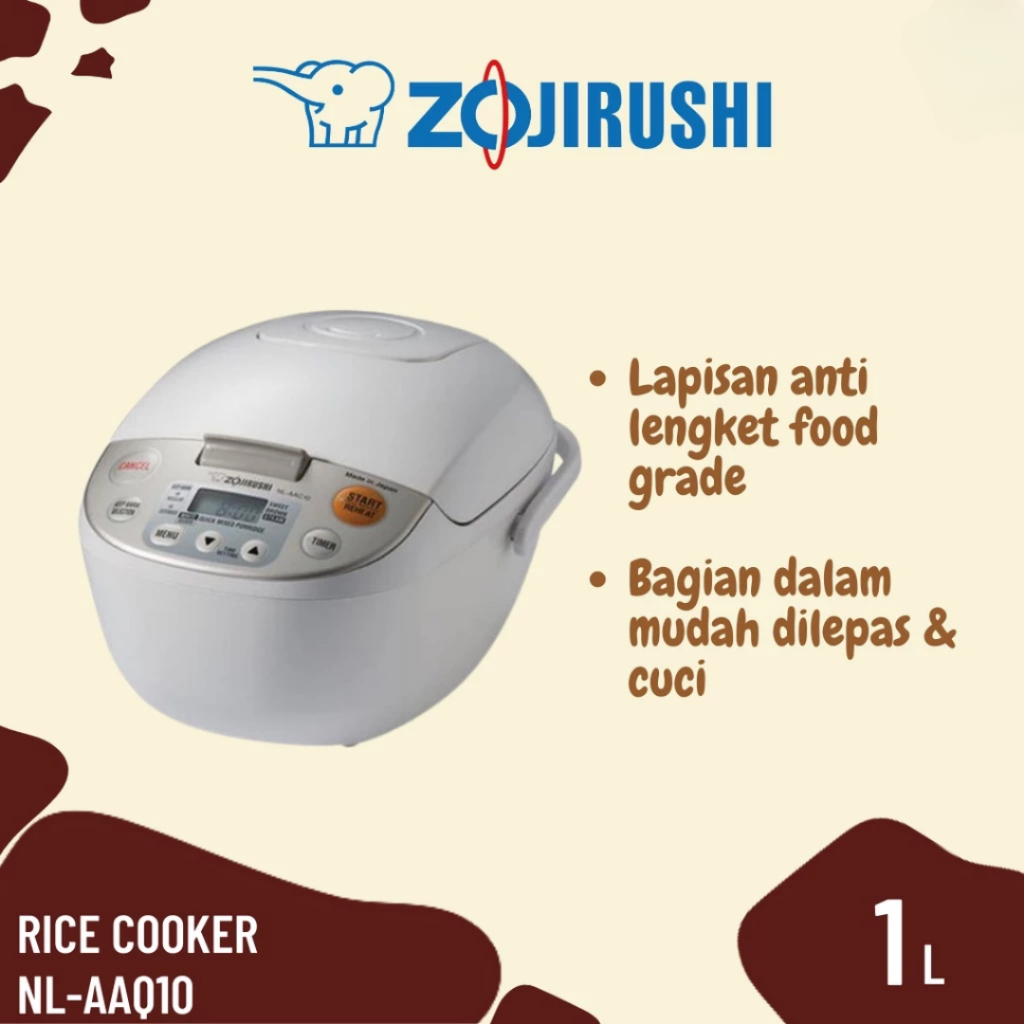 Zojirushi Rice Cooker NL-AAQ10 - Rice Cooker Digital