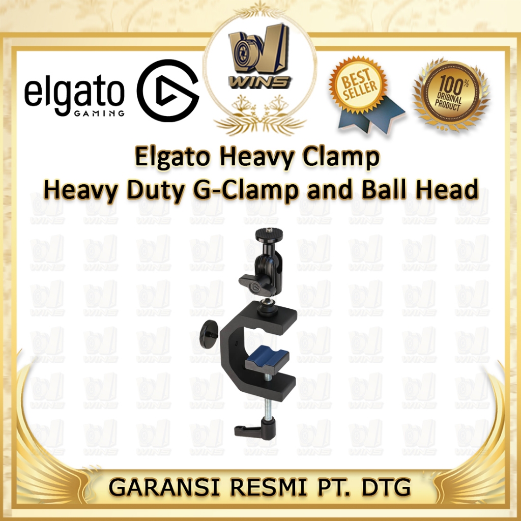 Elgato Heavy Clamp G-Clamp dan Ball Head heavy duty