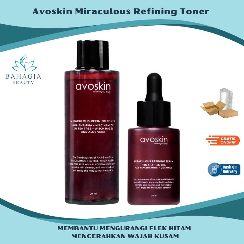 Avoskin Miraculous Refining Toner/Serum - Bahagia Beauty
