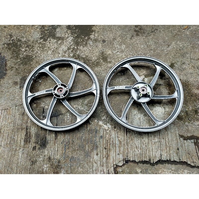 Wheel Whell Velg Pelk Pelek Velk Alumunium Aloy Racing Palang 6 Nagoya PNP Yamaha MX Dobel Cakram Di