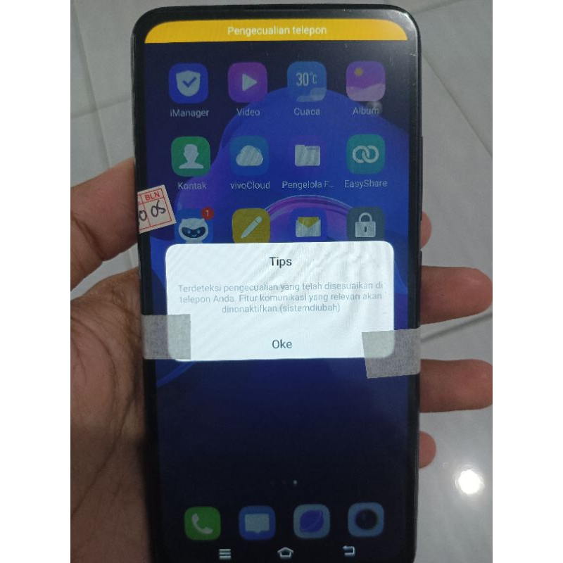 mesin vivo v15 pro 6/128 tidak normal