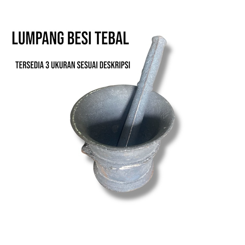 Lumpang Besi Tebal / Lumpang tradisional / Tumbukan Besi