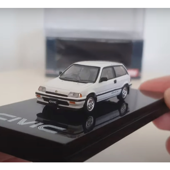 Hobby Japan Honda Civic Wonder Si 1984 1/64 (AT, White, Putih, Plain, Polos, Mulus, HJ64, HJ641029AW