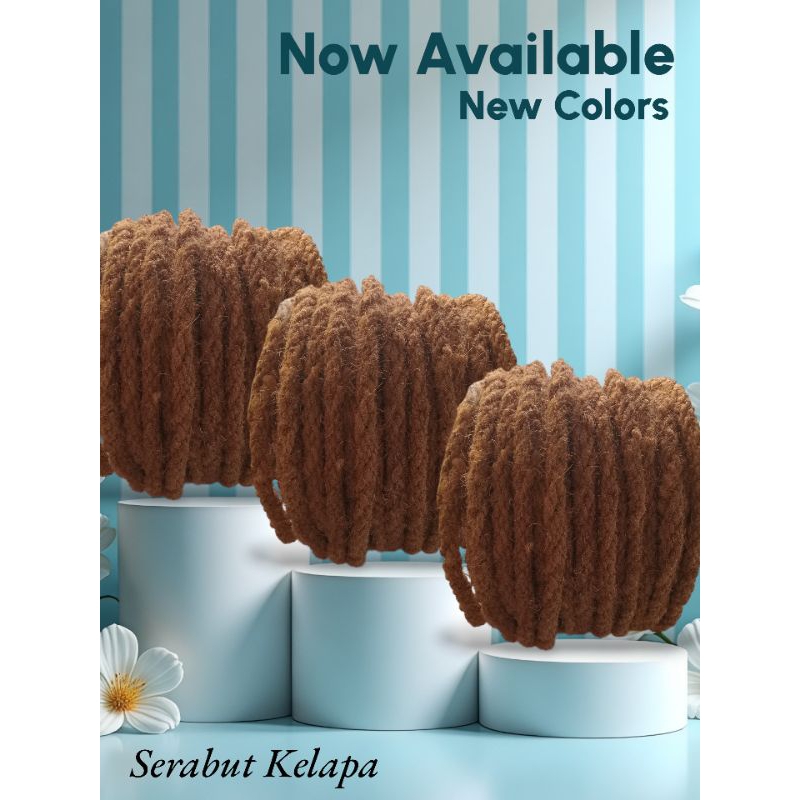 

TALI SERABUT KELAPA JUMBO 20MM PANJANG 100M-TALI IKAT TALI RAMI TALI GONI TALI TAMBANG TALI MEDIASI TAMAN