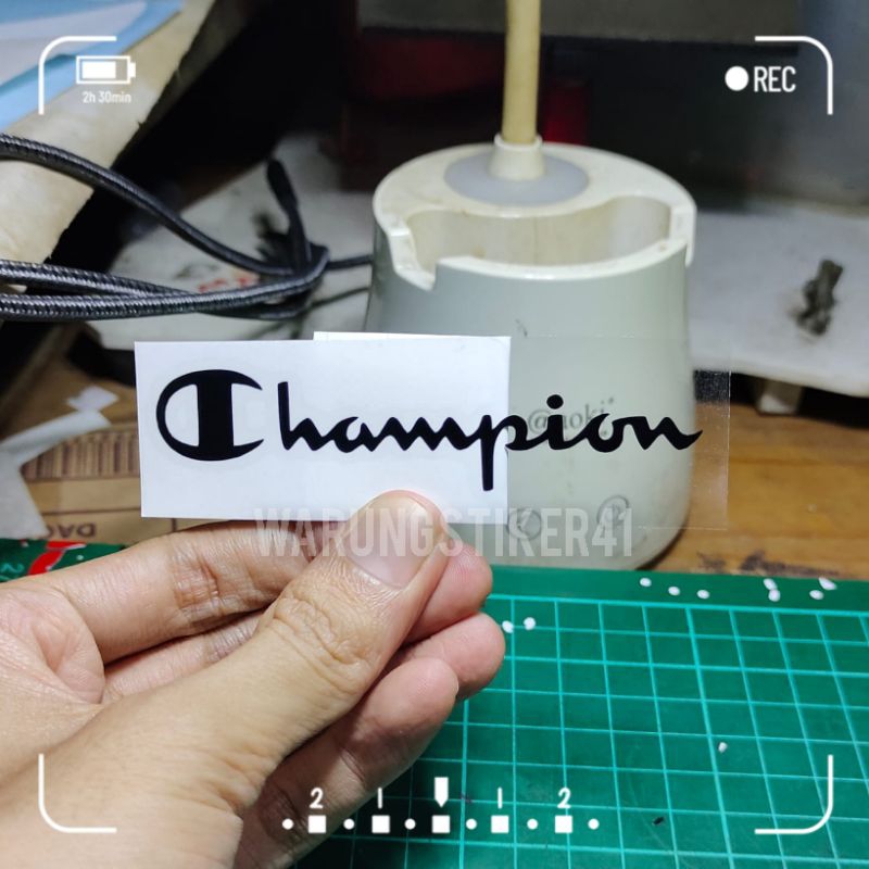 

stiker champion sticker keren berkualitas