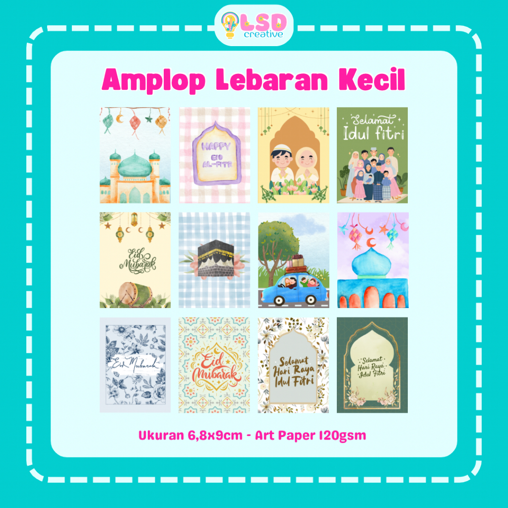 

Amplop Lebaran Kecil Handmade - Desain Baru