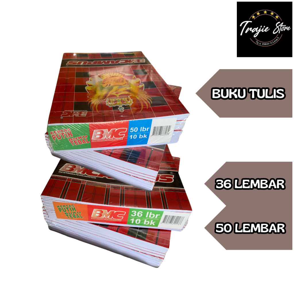 

Buku Tulis Campus BMC 50/36 Lembar Ukuran Panjang (10 pcs)