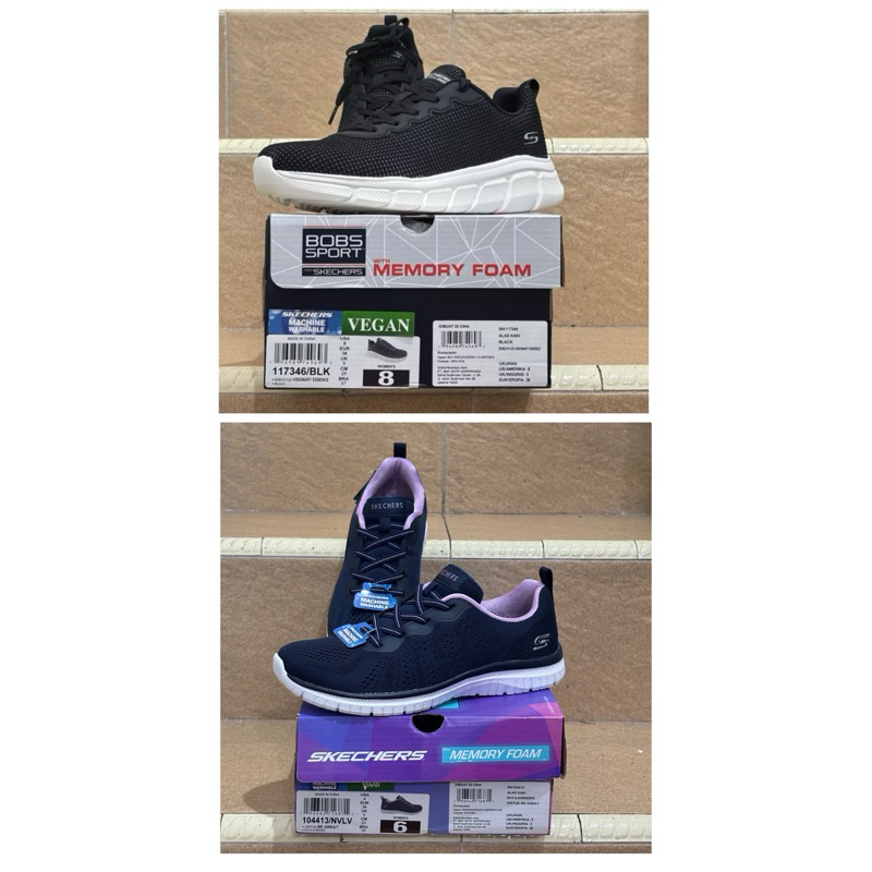 SALE - Sepatu Skechers Woman Wanita Memory Foam (Original Sport Station PT MAP)