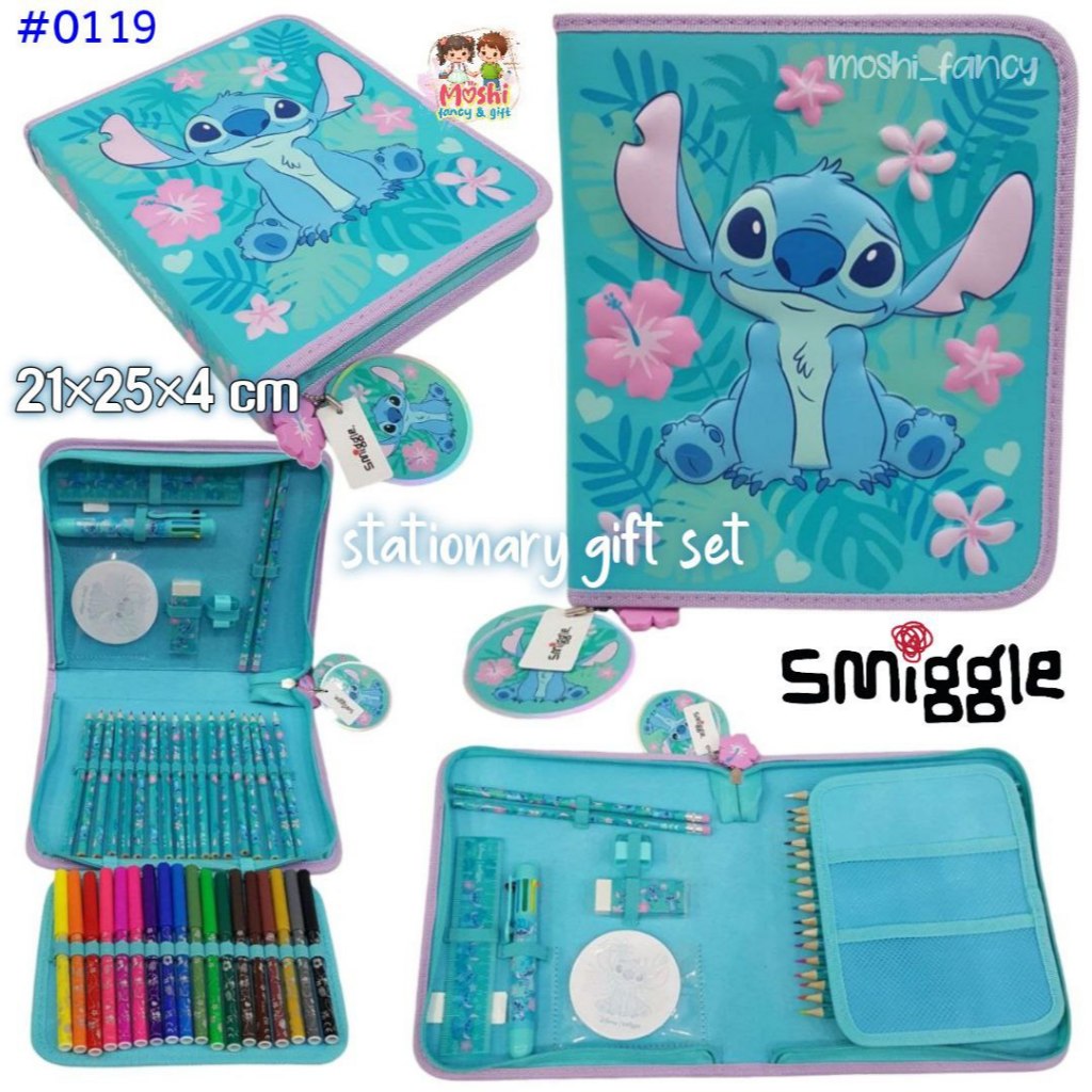 

Smiggle Midi Zip Kit Stationary Gift Set Disney Stitch / Pencil Case Set Smiggle Stitch / Set Alat Tulis Smiggle Stitch Disney /Alat Tulis Motif Stitch Anak Perempuan