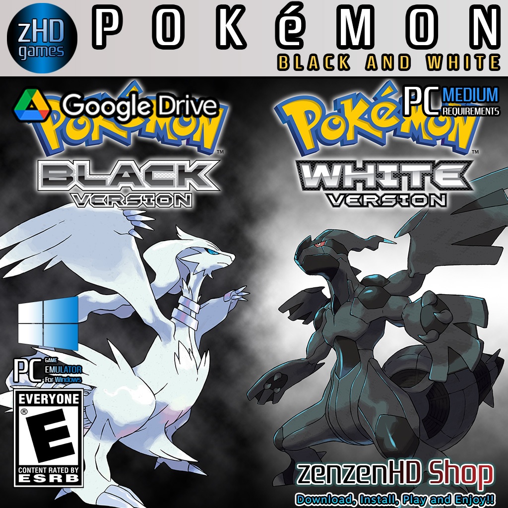 POKEMON BLACK AND WHITE | Pokemon Black & White Version PC Games Emulator