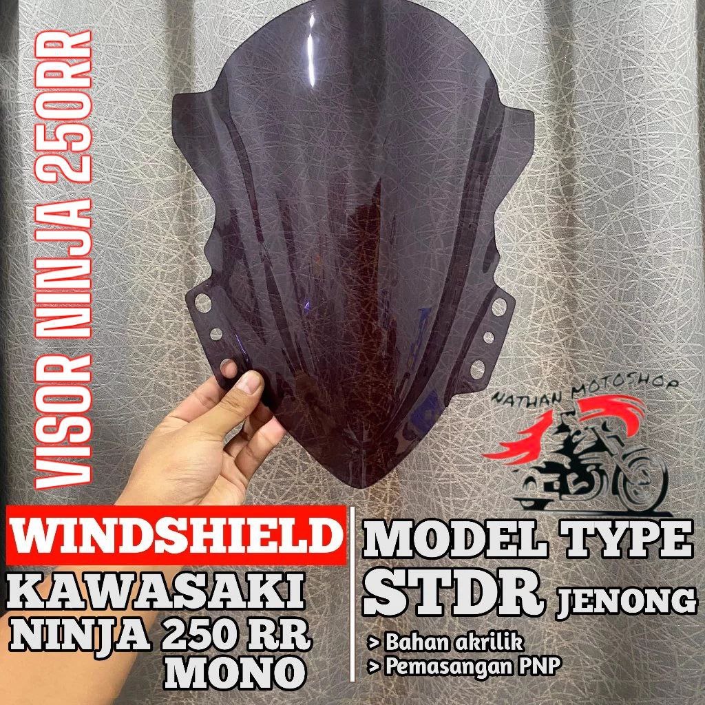 VISOR NINJA 250 RR MONO VISOR KAWASAKI NINJA RR 250 MONO MODEL JENONG WINDSHIELD NINJA 250RR