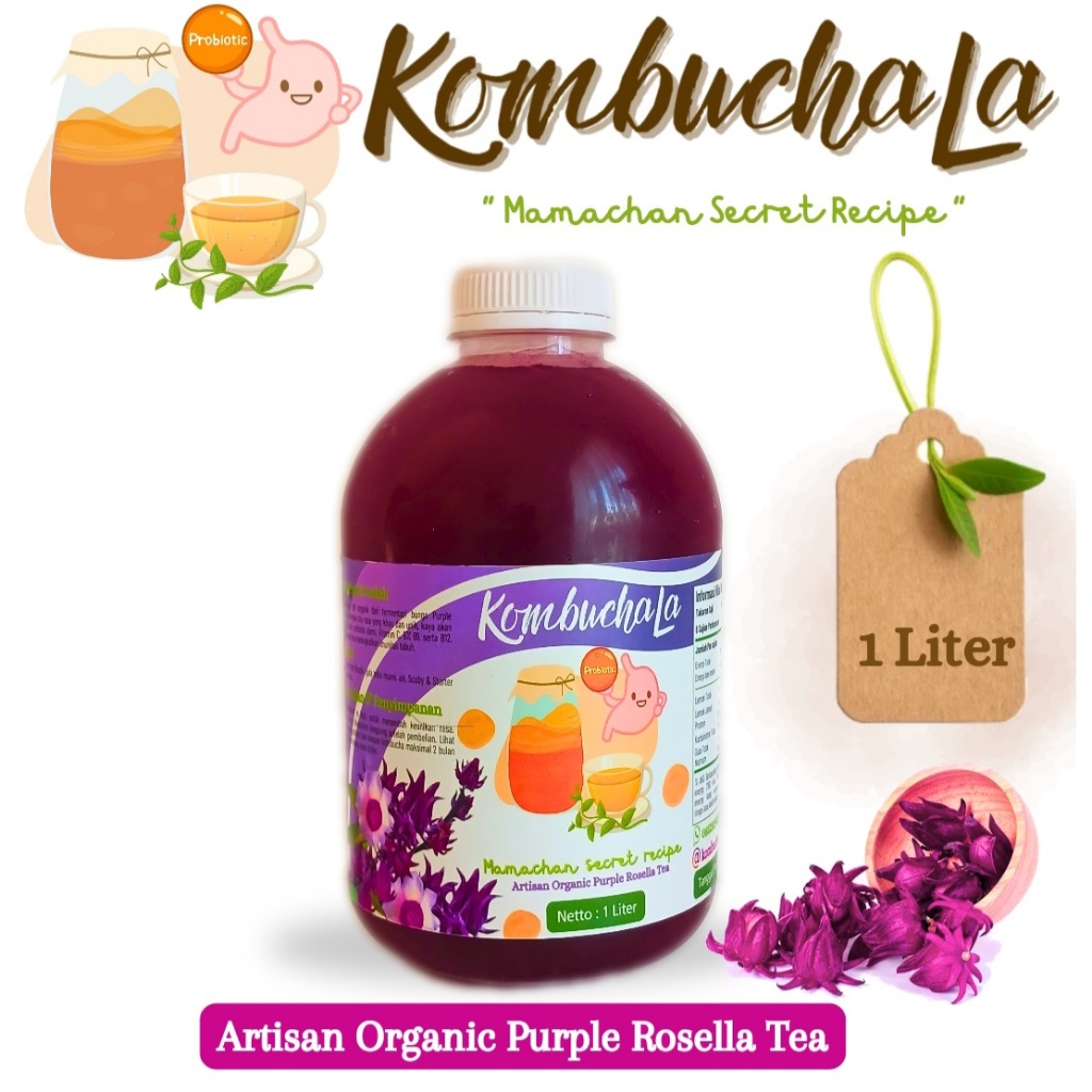 

Kombucha La Purple Rosella Probiotic Organic Tea