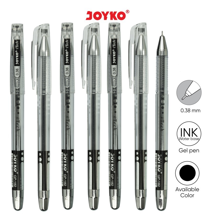 

Gel Pen / Pulpen / Pena Joyko GP-182 / I-Tech / 0.38 mm