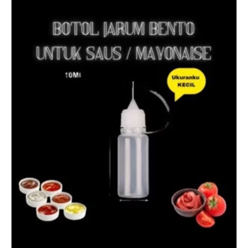 botol saus jarum / botol saos jarum/ botol saos ujung lancip