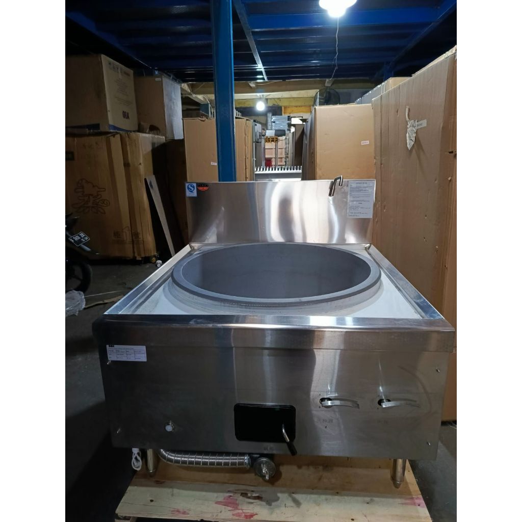 KWALI WAJAN BESAR UNTUK MASAK GAS/SINGLE LARGE WOK GAS