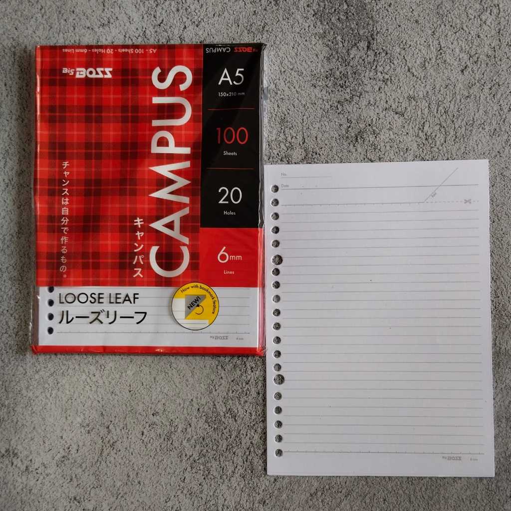 

LOOSE LEAF A5 BERGARIS ISI 100 LEMBAR MURAH