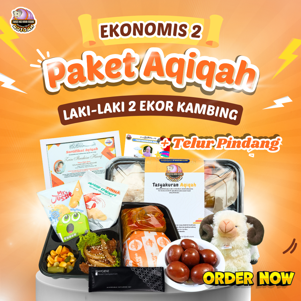 

AQIQAH INCLUDE TELUR PINDANG - Paket Aqiqah Nasi Box Laki-laki Ekonomis 2