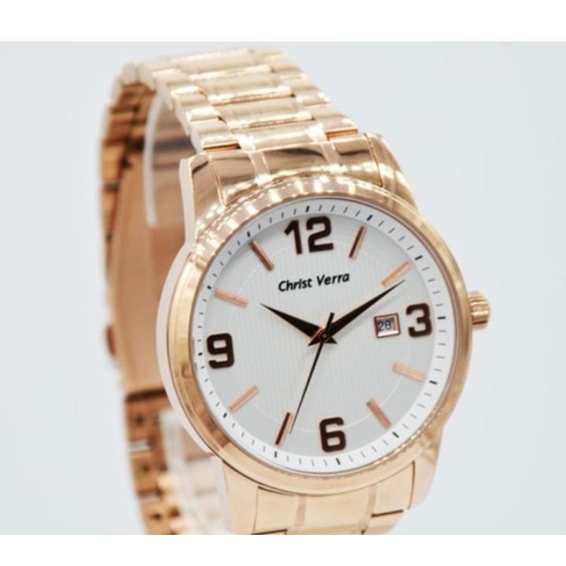 CHRIST VERRA 71112G-15 SLV.L JAM TANGAN PRIA ORIGINAL