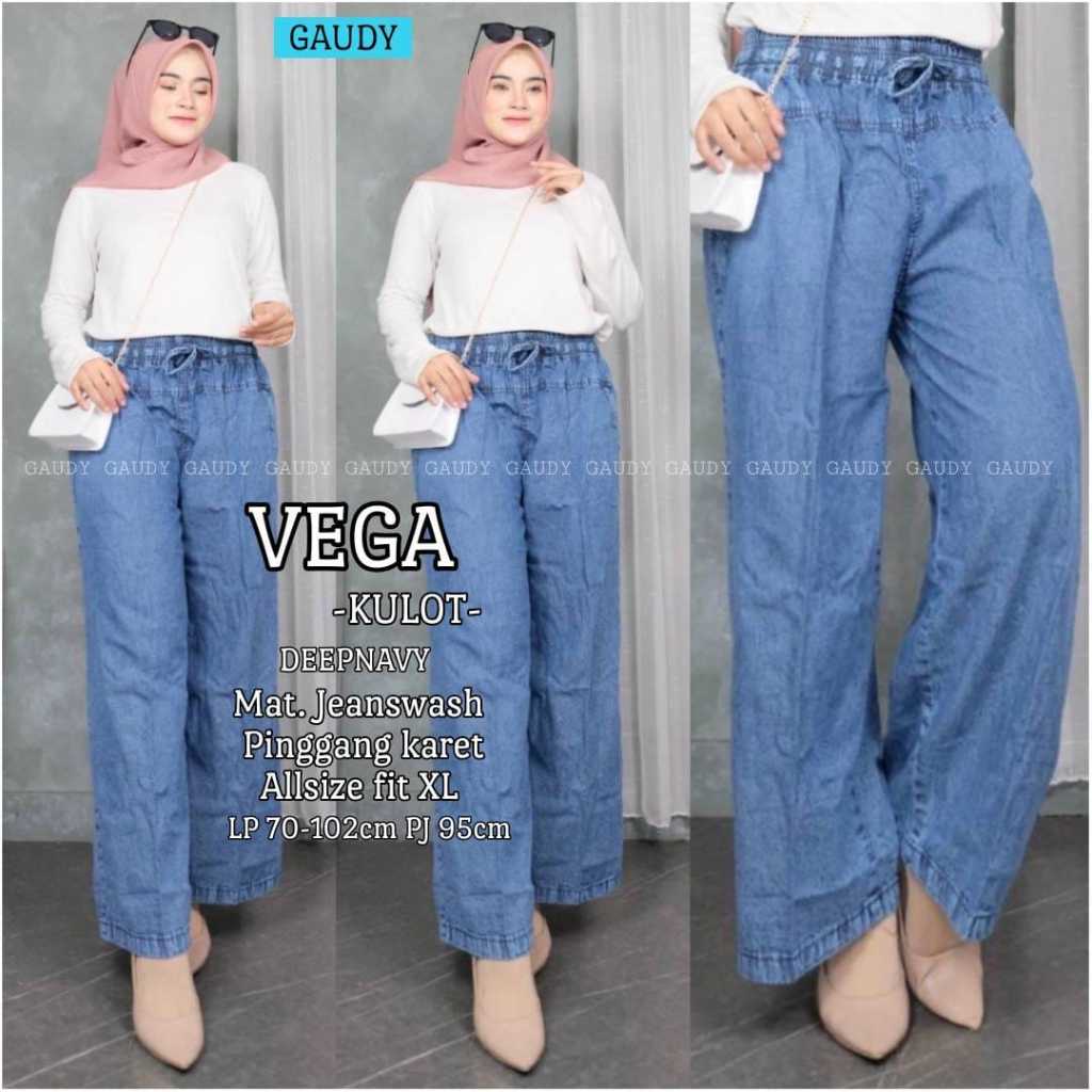 CELANA JEANS KULOT WANITA SIZE XL MOTIF POLOS TERBARU PAKAIAN WANITA CELANA PANJANG KEKINIAN