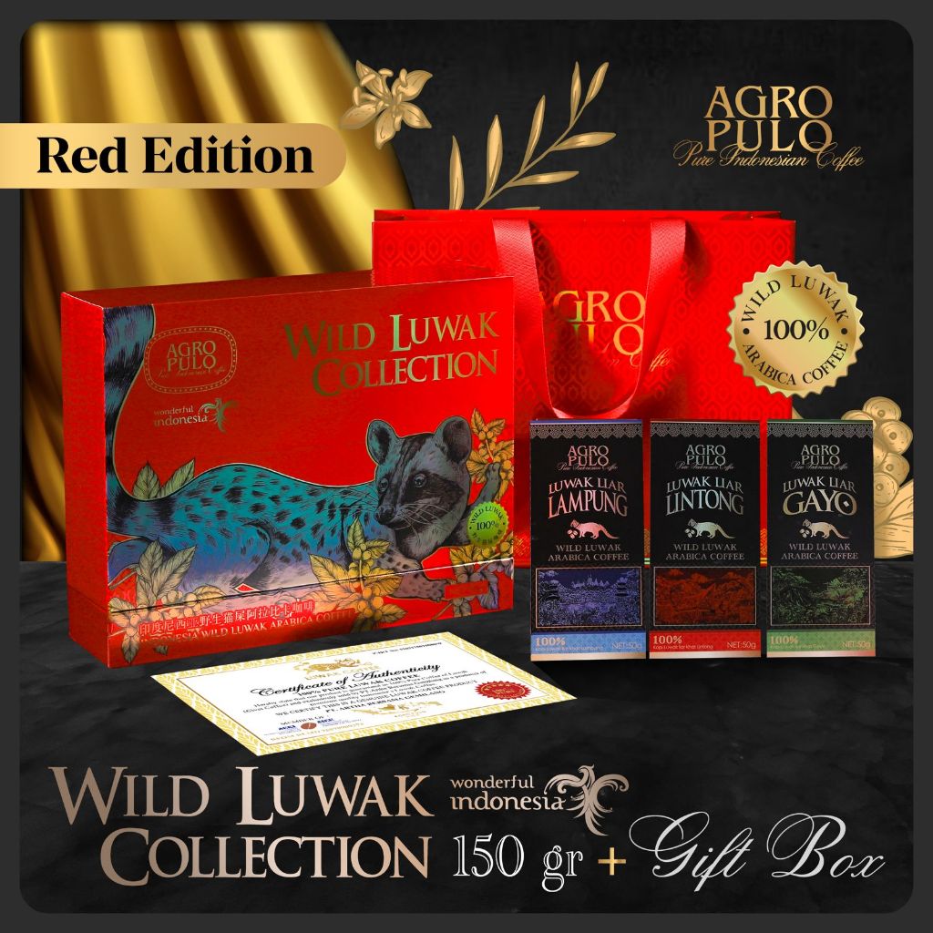 

Wild Luwak Collection Box (Luwak Liar Gayo, Lampung & Lintong) - 150gr