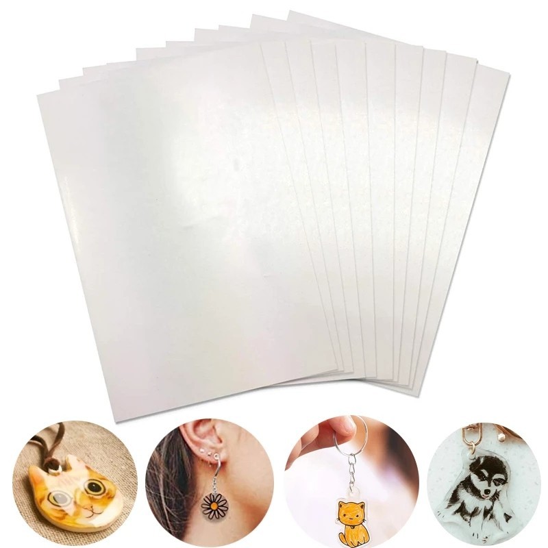 Plastik Shrink Diy 10Pcs Shrinky Dink Plastic Paper Handmade Perlengkapan Sekolah Alat Tulis Dan
