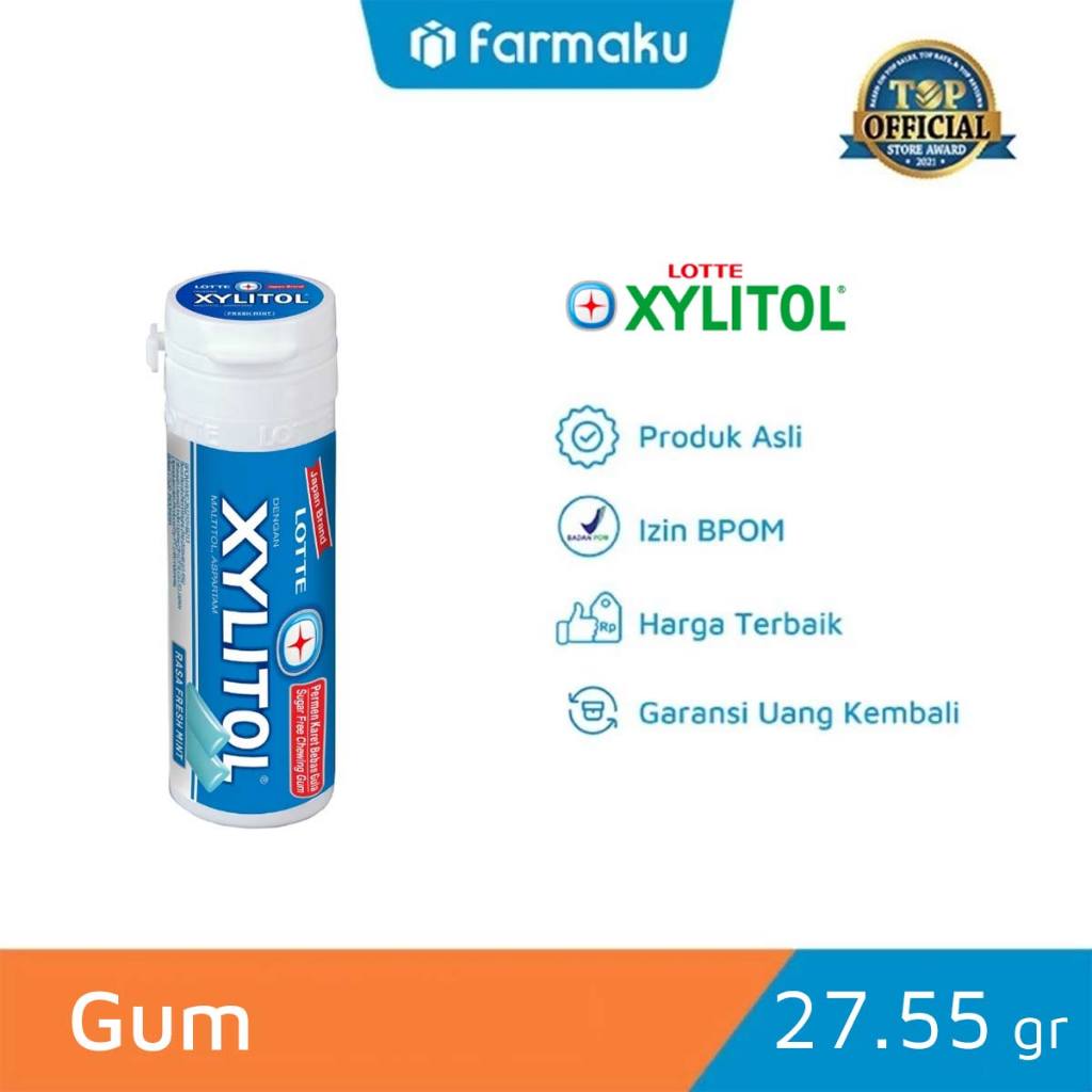 

Lotte Xylitol Gum Mini Bottle Fresh Mint 27.55 gr