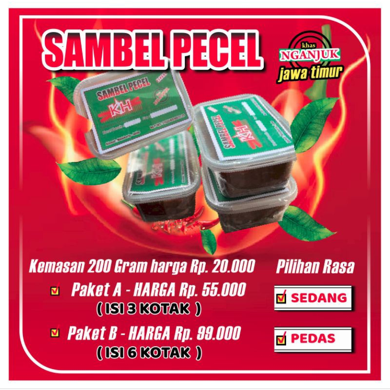 

Sambal Pecel atau Bumbu Pecel Khas Nganjuk Siap Saji Khas Indonesia Jawa Timur