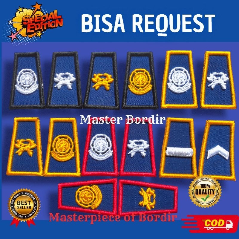 BORDIR PANGKAT PEMADAM KEBAKARAN [TIMBUL SUPER]