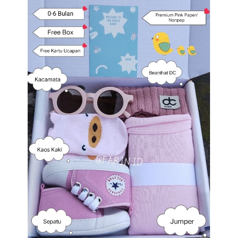 FARIN - Hampers Bayi Baru Lahir Kado Newborn Baby Gift Set Unisex Parcel Lahiran Bayi Cowok Cewek