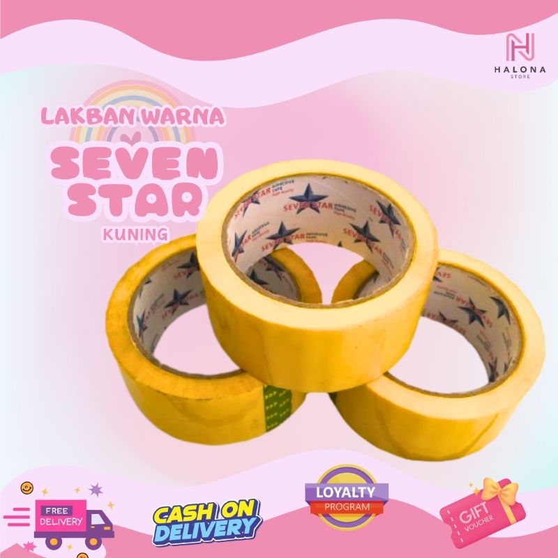 Lakban Warna Seven Star warna kuning