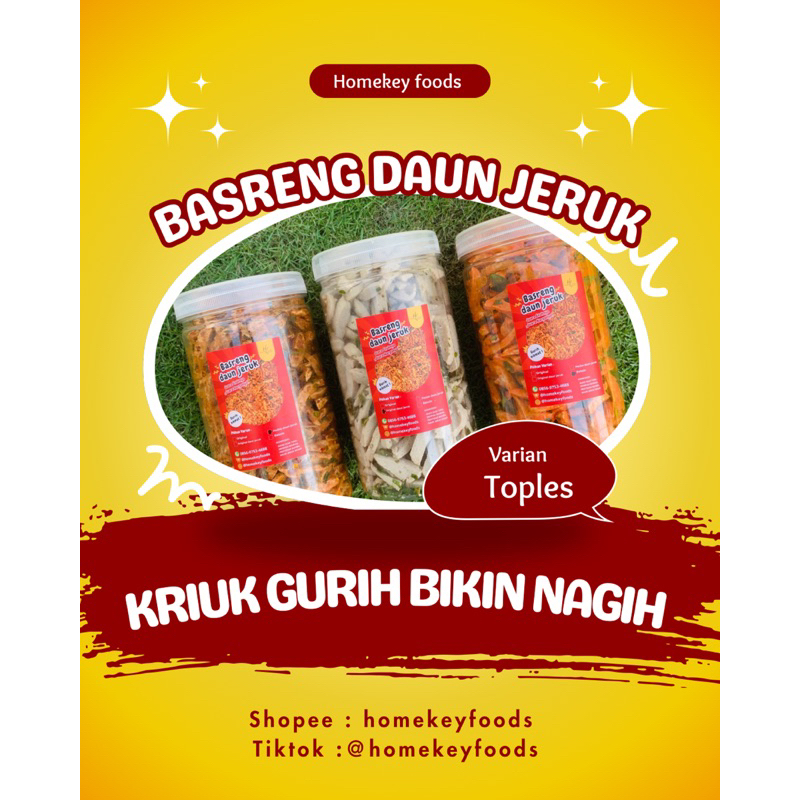

BASRENG VIRAL - PAKET 3 TOPLES BASRENG PEDAS DAUN JERUK ORIGINAL BUMBU BASAH BALADO - Homekey foods