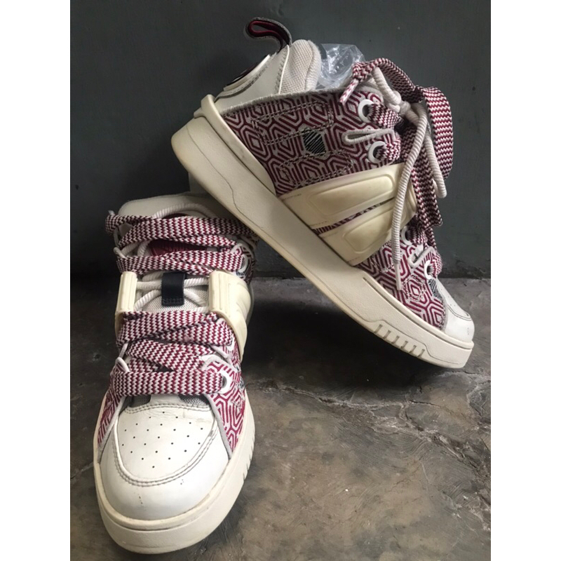 Sepatu Sneakers Paladium ori Motif Geometris Putih