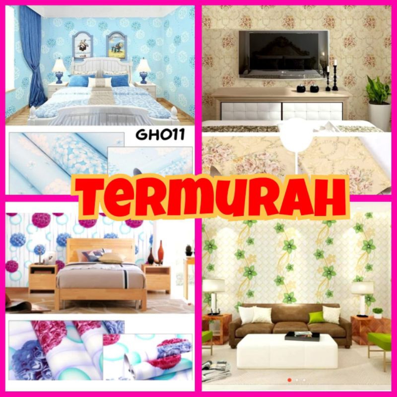 Wallpaper Dinding Kamar Premium Wallpaper Dinding Motif Bunga Wallpaper Dinding Ruang Tamu Wallpaper