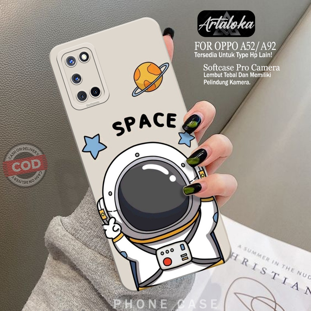 Softcase Hp OPPO A92/A52 Fashion Case Astronod Case OPPO A92/A52 Silikon TPU Pro Camera Casing OPPO 