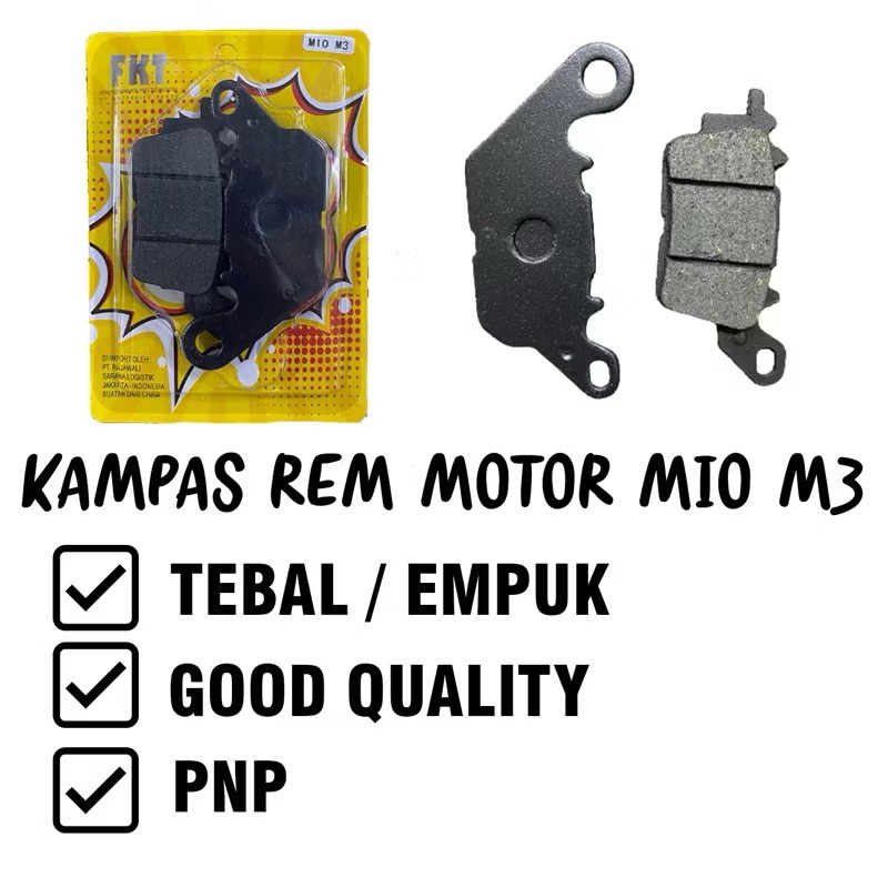 Kampas Rem Motor M3 Kanvas Rem Mio M3 Kampas Rem Depan Dishpad Press Monero Mio M3