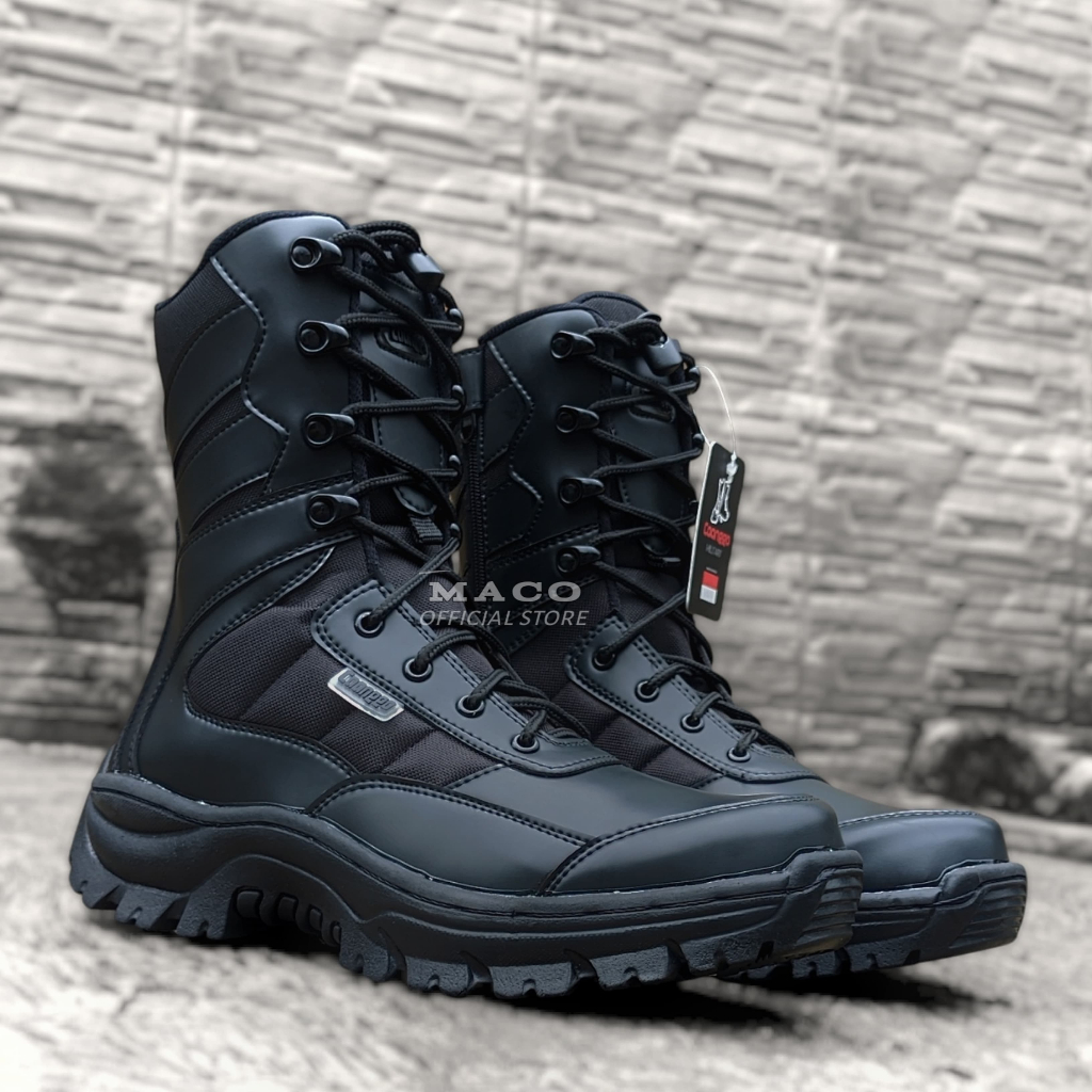 Caanggo - Sepatu Boots PDL TNI POLRI SECURITY Terlaris Sepatu PDL SATPAM Ujung Besi Original Caanggo