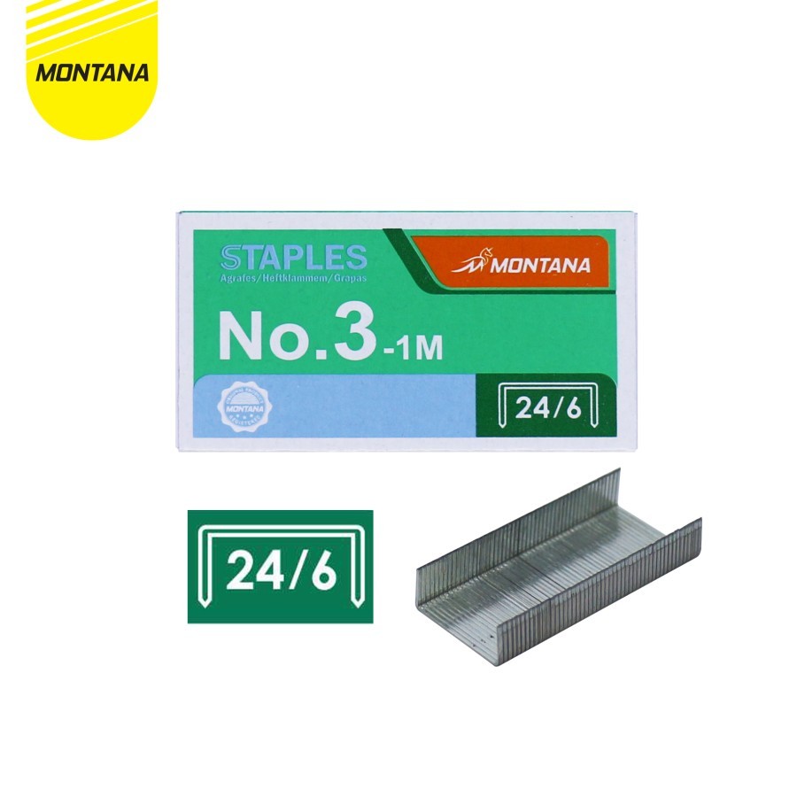 

[ 1 PC ] ISI STAPLES NO. 3 (24/6) MONTANA