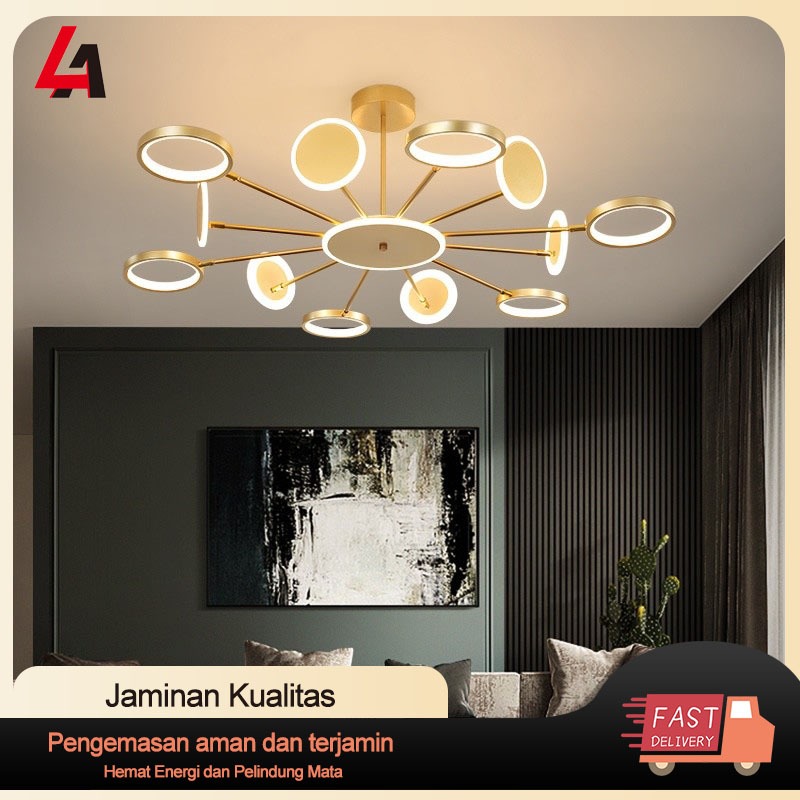 Lampu Desainer LED Gaya Modern Penerangan Ruang Tamu Lampu Terowongan Lampu Pendant Plafon