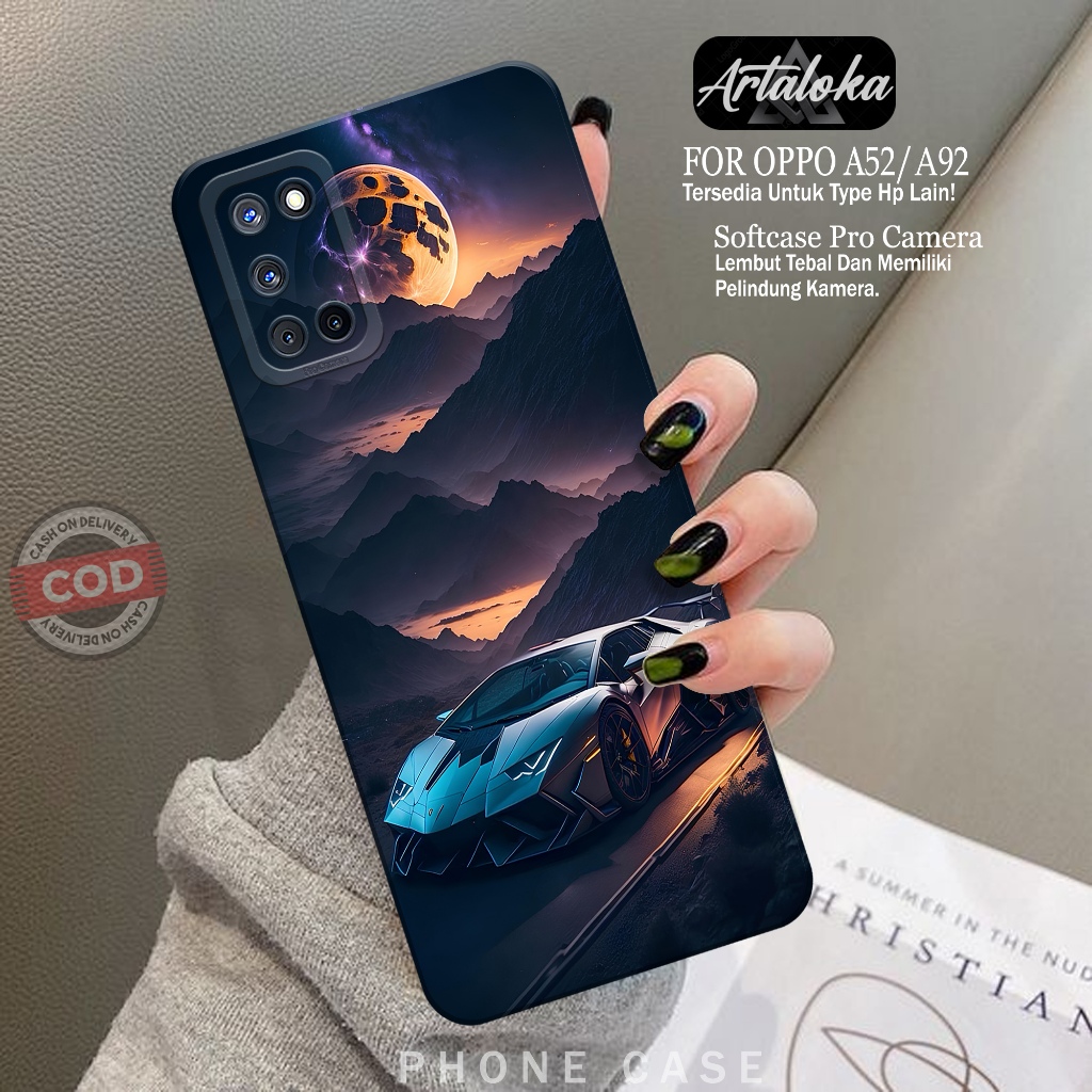 Softcase Hp OPPO A92/A52 Fashion Case Mobil Case OPPO A92/A52 Silikon TPU Pro Camera Casing OPPO A92