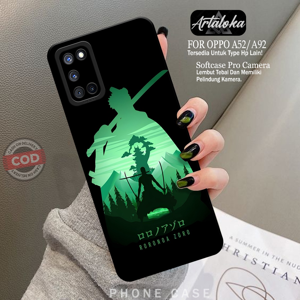 Softcase Hp OPPO A92/A52 Fashion Case Anime Case OPPO A92/A52 Silikon TPU Pro Camera Casing OPPO A92