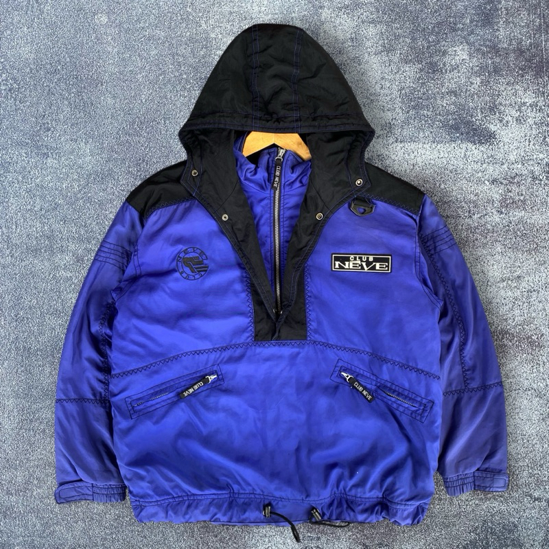 Jacket Outdoor Hoodie Half Zipper Club Neve Second Original Full Tag
